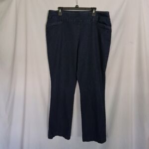 Womans Dark Blue Denim Pants